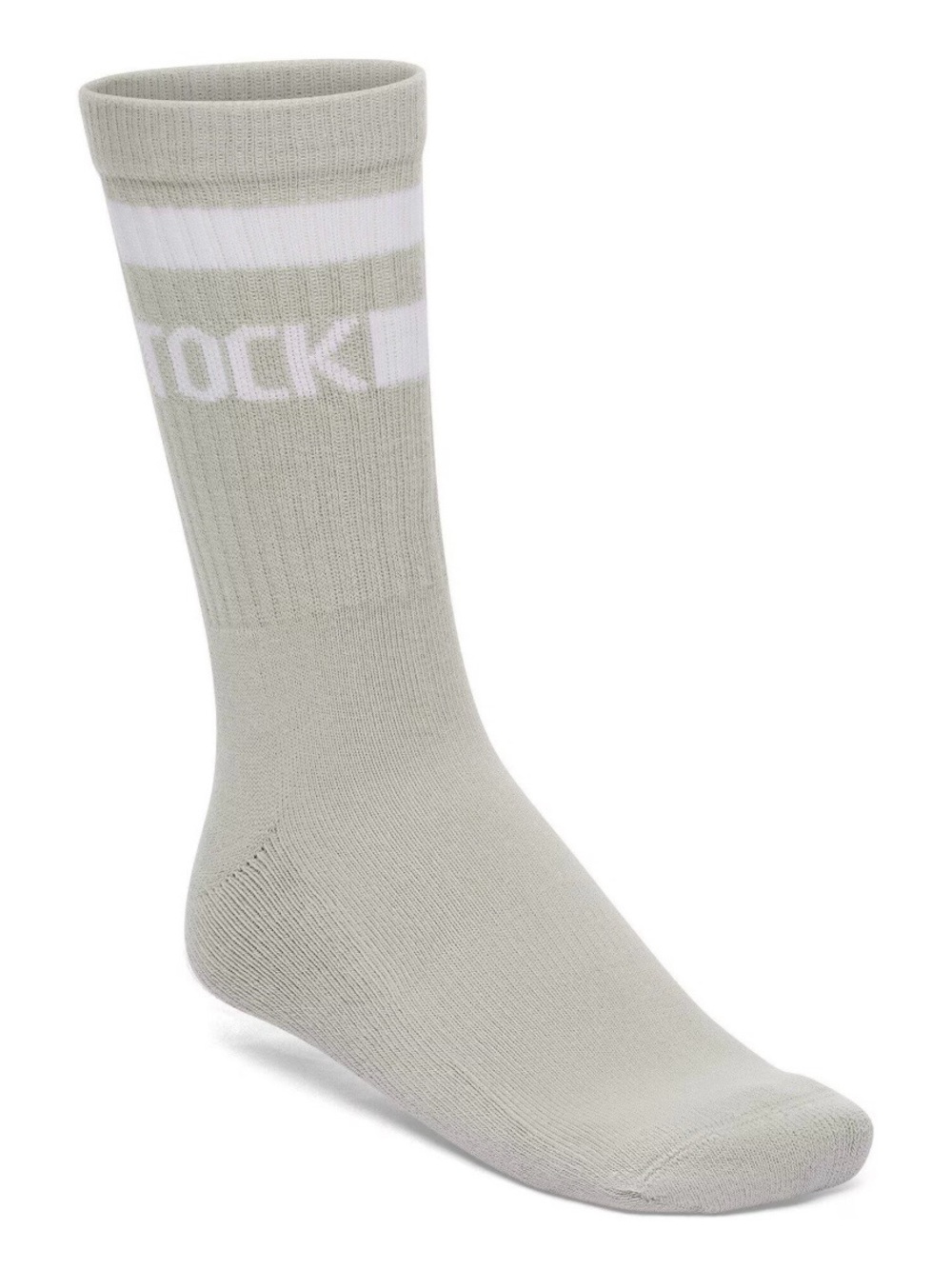 Birkenstock Light Gray Unisex Cotton Crew Stripe Socks Size Women’s 5-7
